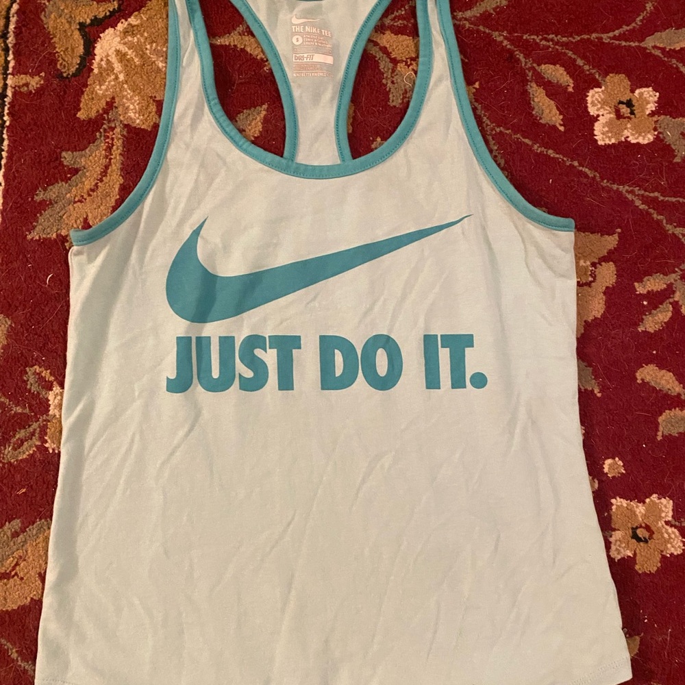 Nike Teal Graphic Tank Top